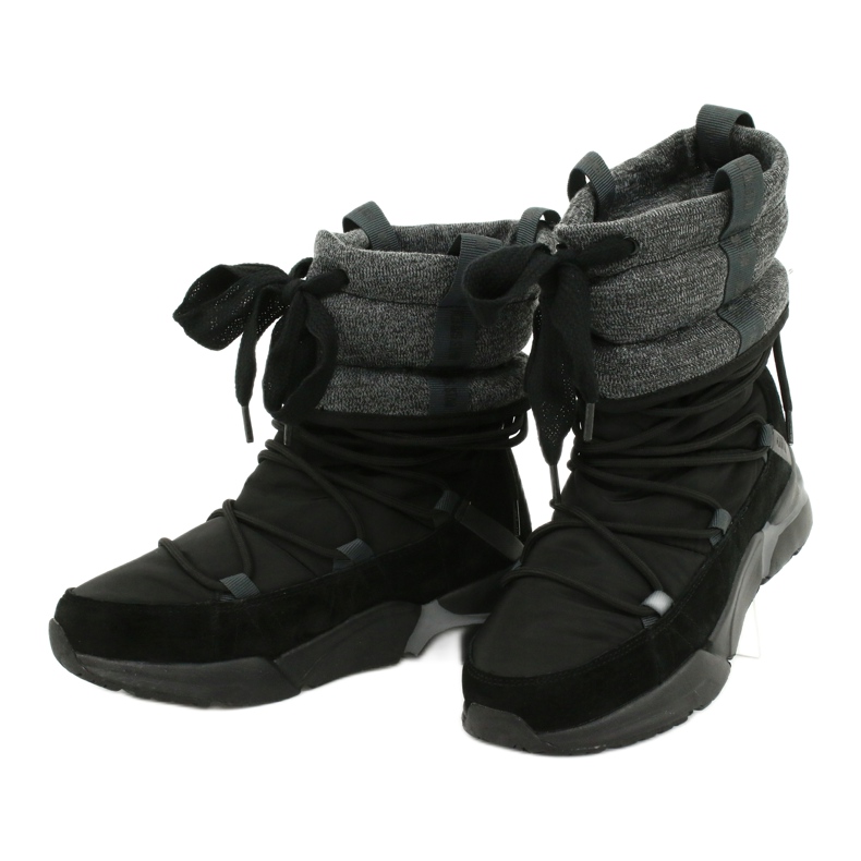 Botas de neve esportivas Big Star em pele GG274628 preto cinza 2