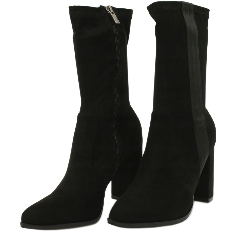 Botas femininas Big Star no poste GG274397 pretas preto 4