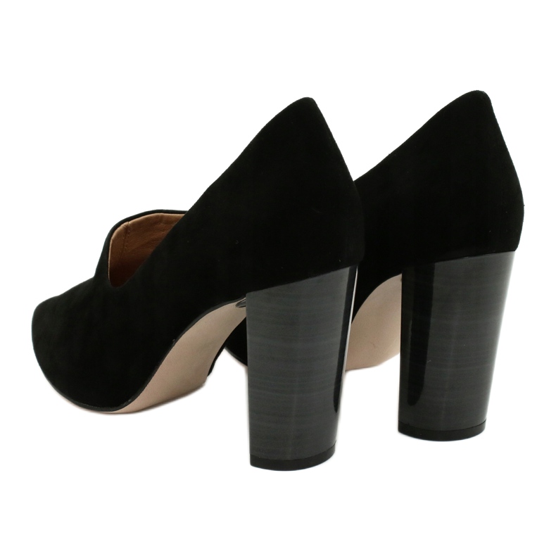 Sapatos femininos Caprice 24402 em camurça preta preto 3