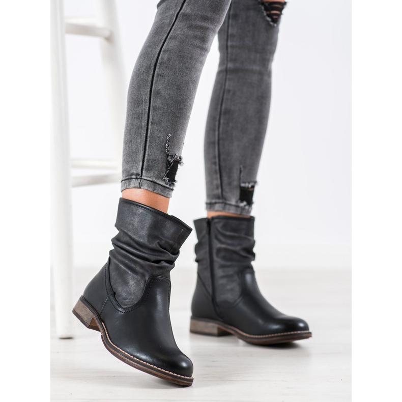 SHELOVET Botas rasas isoladas preto 1