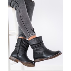 SHELOVET Botas rasas isoladas preto 2
