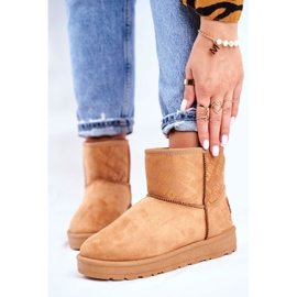 Botas marrons para neve feminina, Big Star GG274559 castanho 1