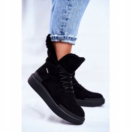 Botas de neve femininas Big Star Black GG274990 preto 1