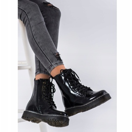 SHELOVET Botas lacadas preto 2