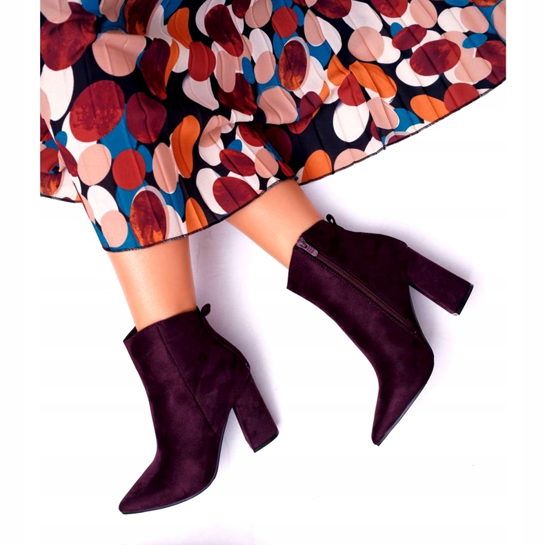 Evento Botins de camurça roxa roxo 2