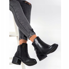 Small Swan Botas clássicas com zíper preto 2