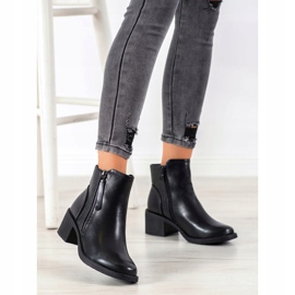 Small Swan Botas clássicas com zíper preto 1