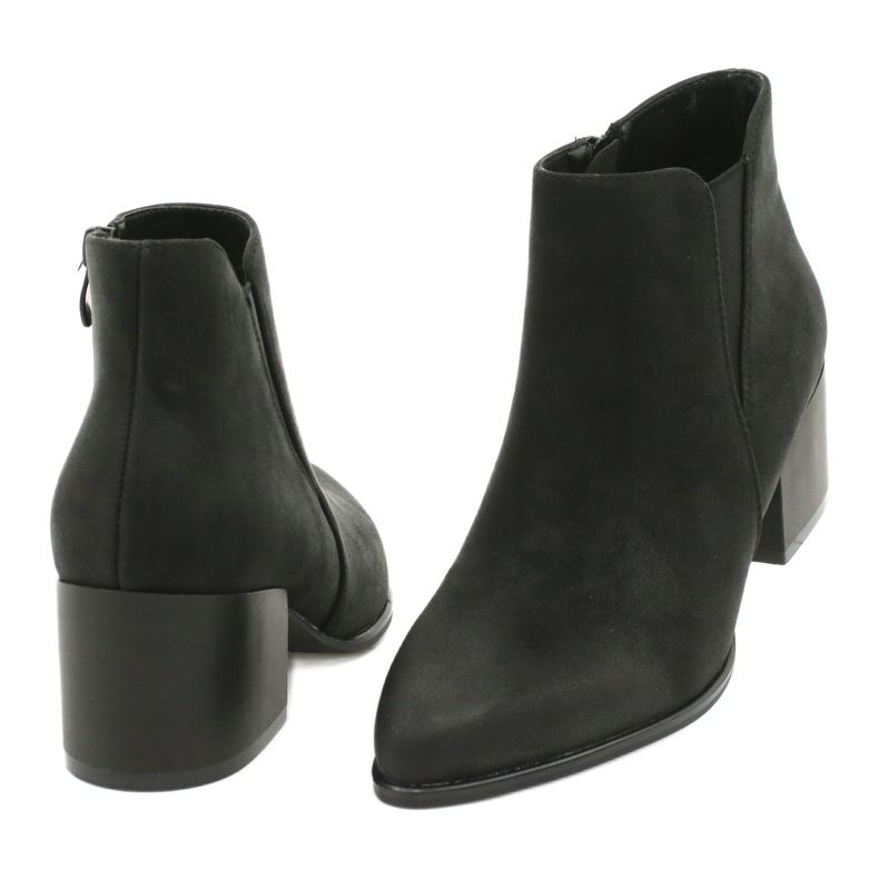 Sergio Leone Botas de salto alto BT621 pretas preto 3