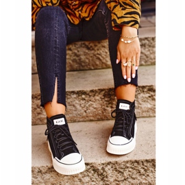 Calçados esportivos femininos em couro GOE preto GG2N3062 2