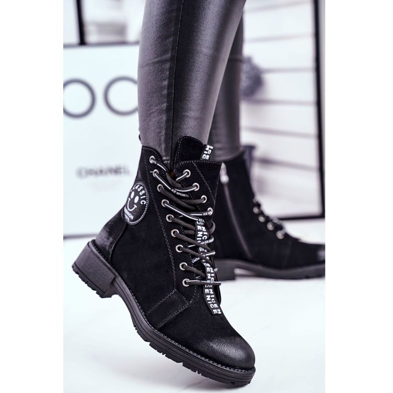 Vinceza Botas pretas quentes femininas Aspen preto 2