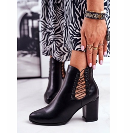 Vinceza Botas femininas de salto alto com borracha preta Vibo preto 2