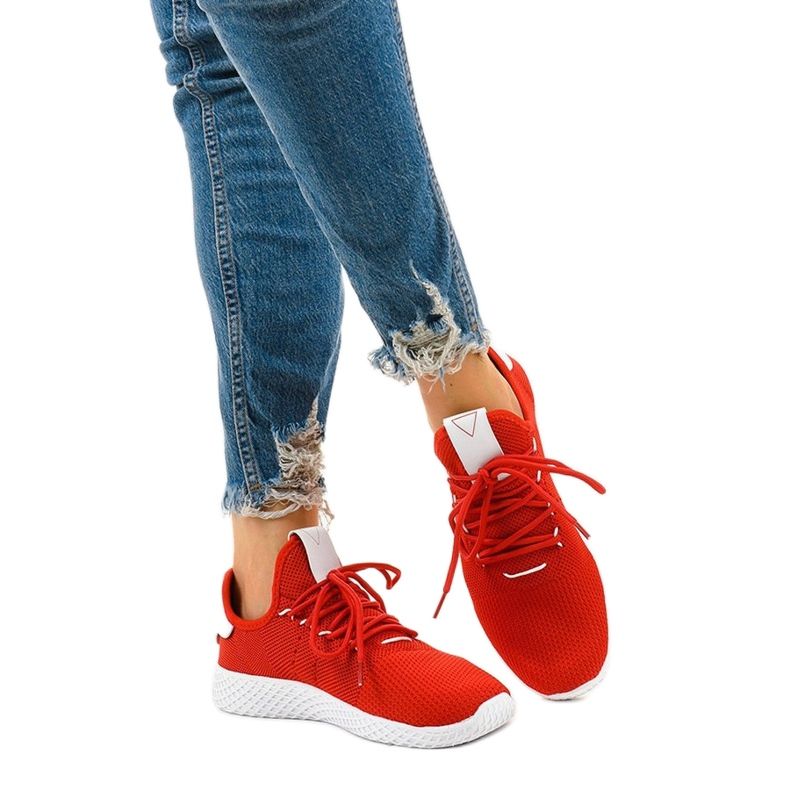 Calçados esportivos vermelhos F04-7 1 Calçados esportivos vermelhos F04-7 1