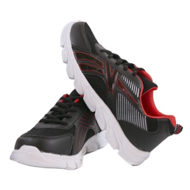 Sapatos esportivos masculinos negros 895 preto 1