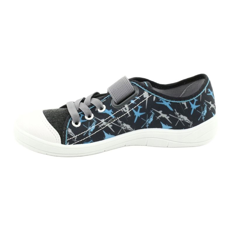 Calçados infantis Befado 251Y155 azul cinza 2