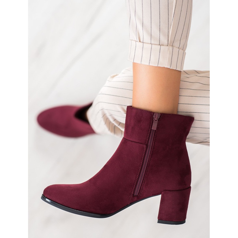 Sergio Leone Botas cor de vinho vermelho 2