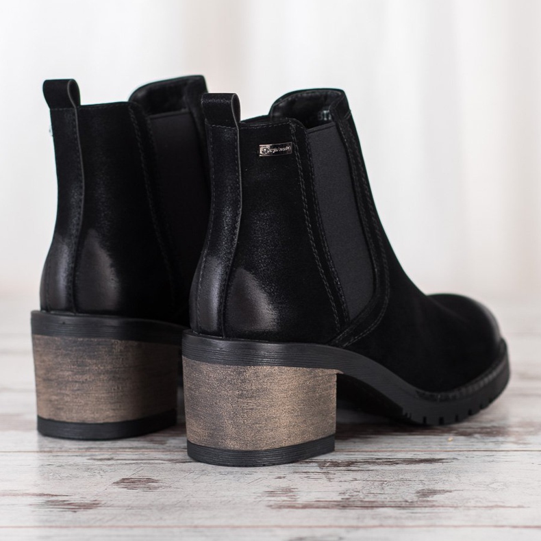 Sergio Leone Botas chelsea elegantes preto 1