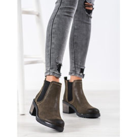 Sergio Leone Botas chelsea elegantes verde 2