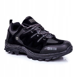 Sapatos de trekking masculino Big Star Outdoor Preto GG174282 cinza 1