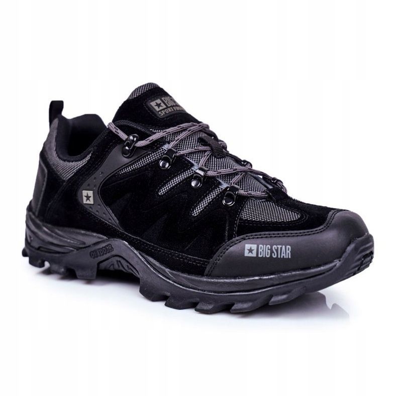 Sapatos de trekking masculino Big Star Outdoor Preto GG174282 cinza 1