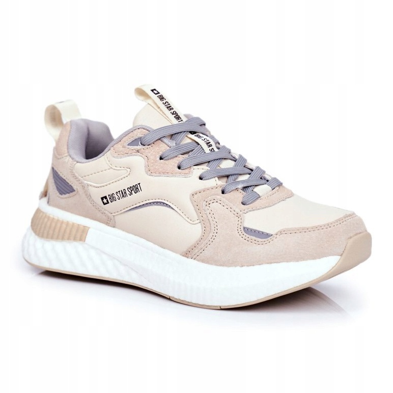 Sapatas esportivas masculinas Big Star Beige GG174465 bege cinza 1