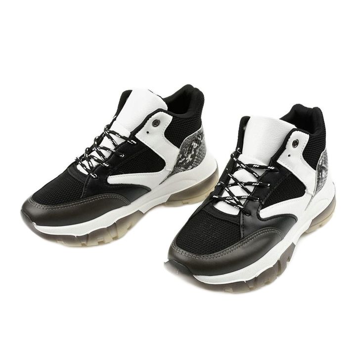 Tênis Black Barettos slip-on branco preto 2