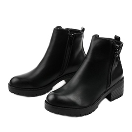 Botas Melba com isolamento achatado preto 2 Botas Melba com isolamento achatado preto 2