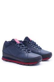 Sapatos de trekking masculino Noriginals alto ao ar livre azul marinho preto vermelho 1