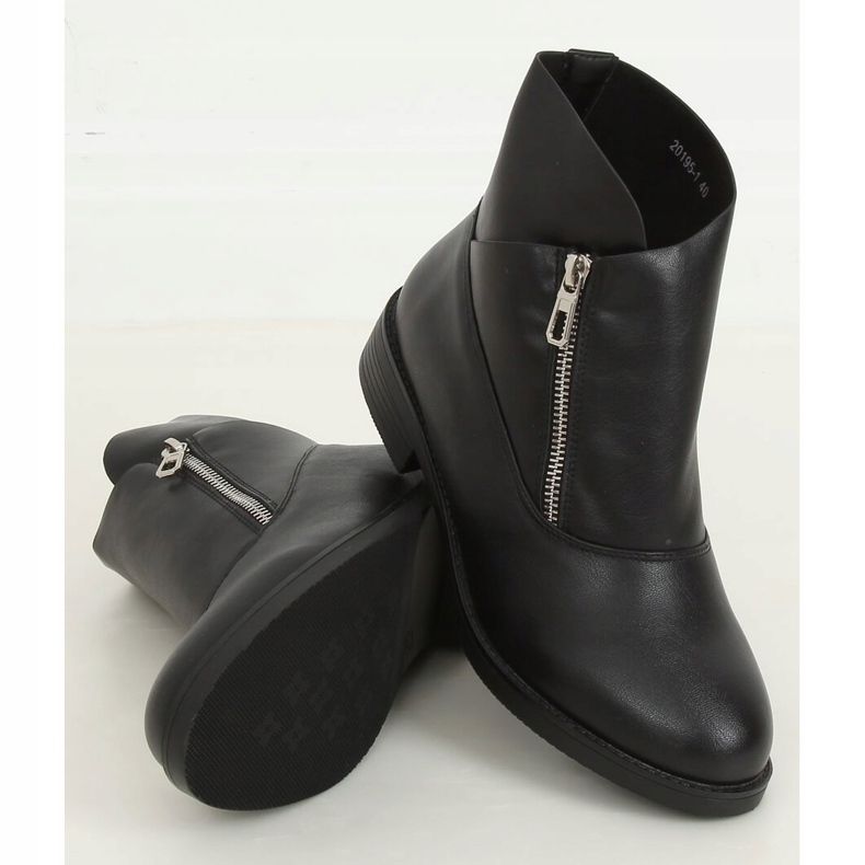 Botas femininas pretas 20195-1 pretas preto 1