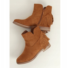 Botas no estilo boho camel 1515 Camel marrom 1