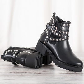 Seastar Botas de rock com jatos preto 1