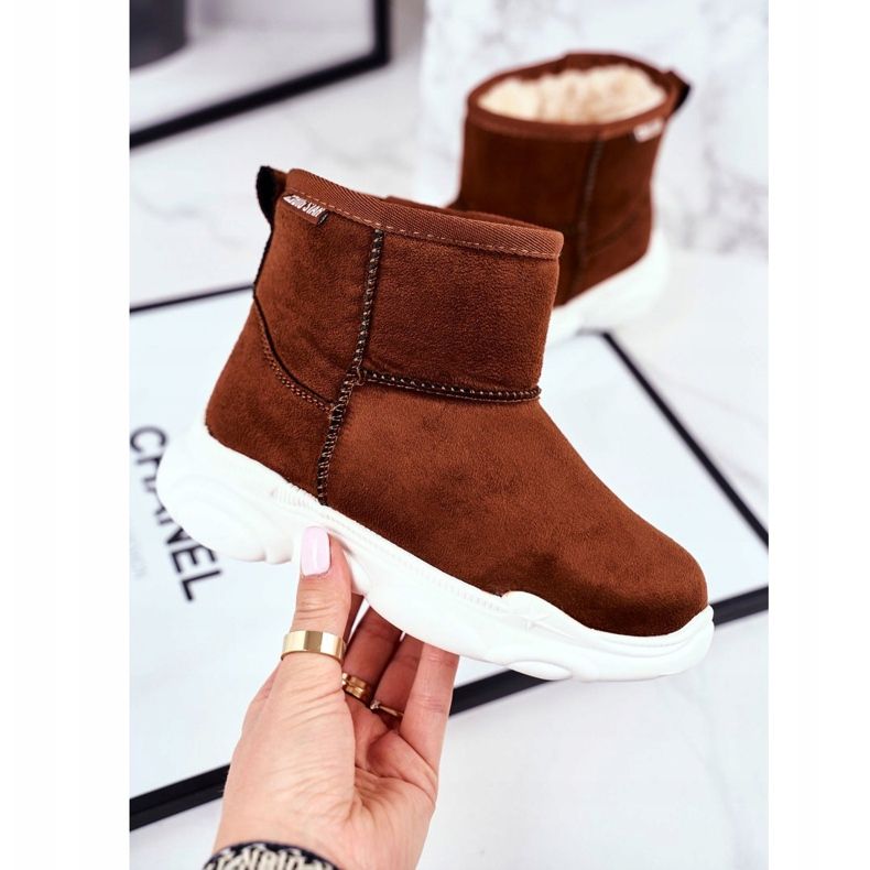 Botas de neve Big Star infantis Camel GG374086 castanho multicolorido 1