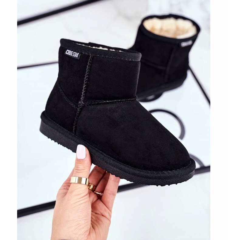Botas de neve Big Star pretas infantis GG374081 preto 2