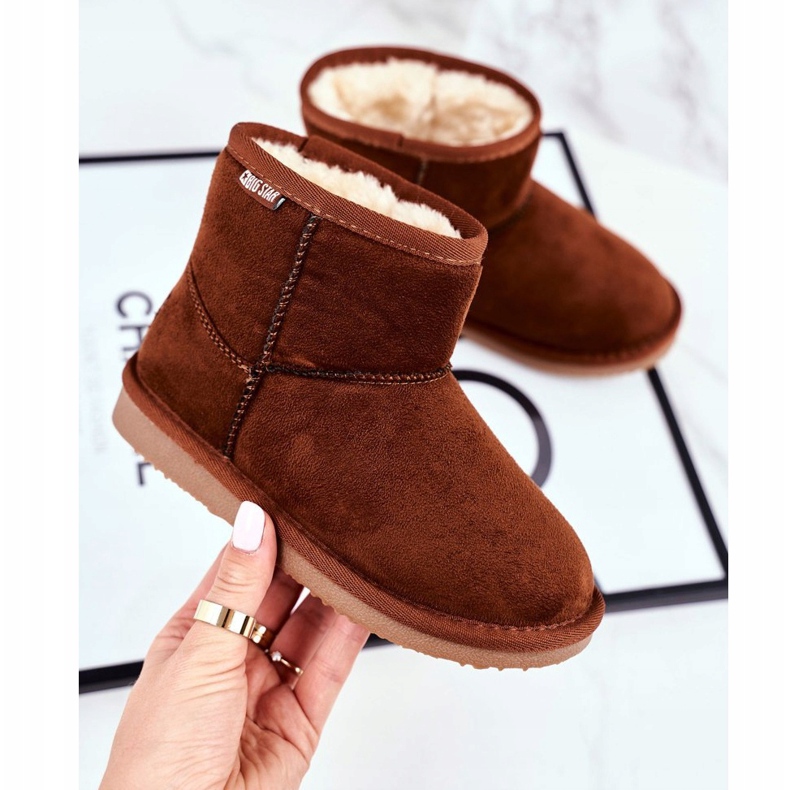 Botas de neve Big Star infantis Camel GG374082 castanho multicolorido 1