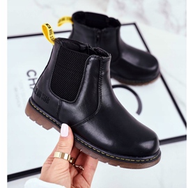 Botas infantis Jodhpur Big Star pretas GG374080 preto 1