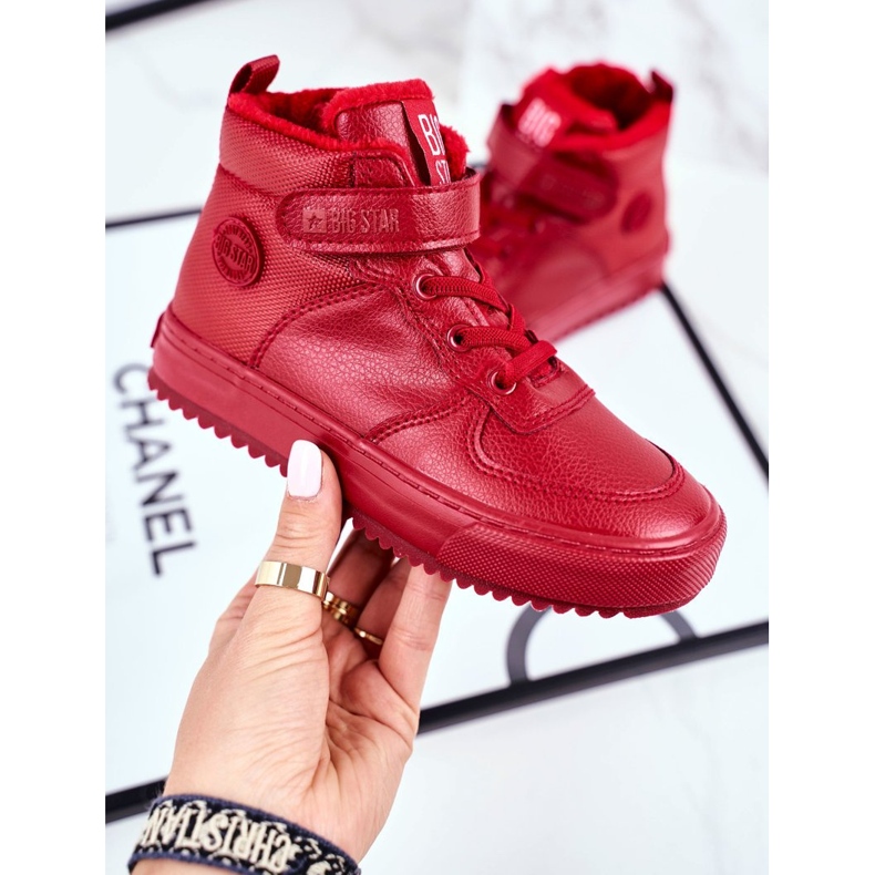 Sapatilhas de calçado infantil Big Star Warm Red GG374042 vermelho 1