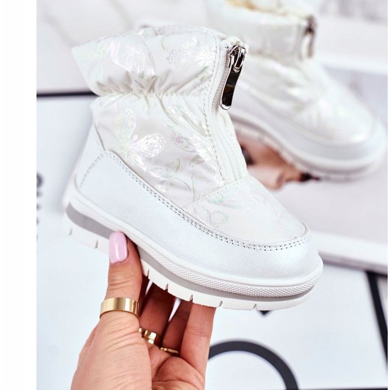 WEESTEP Botas de lã infantil para neve quente e bolhas brancas branco 2