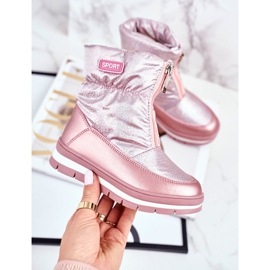 WEESTEP Botas de neve infantis aquecidas com bolhas de lã rosa 1 WEESTEP Botas de neve infantis aquecidas com bolhas de lã rosa 1