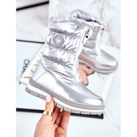 WEESTEP Botas infantis de lã quente para neve Mumm prata 1