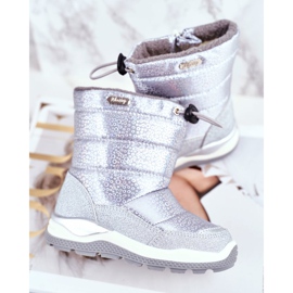 WEESTEP Botas de neve infantis aquecidas com lã prata Felini 1
