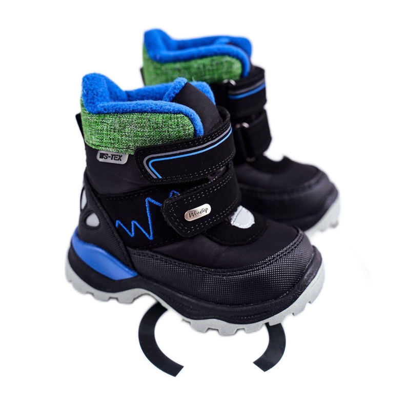 WEESTEP Botas de lã quente para neve infantil booom preto 1