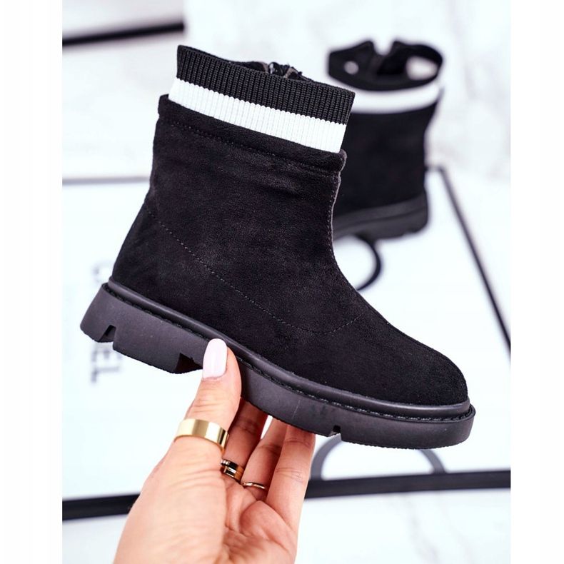 Apawwa Sapatinho infantil preto quente pinko 1