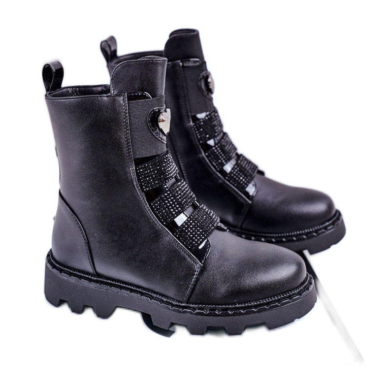 Apawwa Botas Quentes Balão Preto Infantil 2