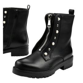 Botas de cano altas femininas pretas com zíper Isadora preto 1 Botas de cano altas femininas pretas com zíper Isadora preto 1