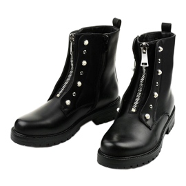 Botas de cano altas femininas pretas com zíper Isadora preto 2 Botas de cano altas femininas pretas com zíper Isadora preto 2