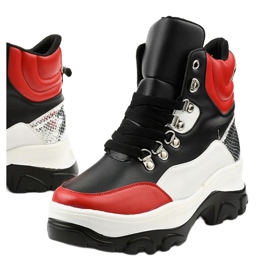 Tênis colorido Red Neamelira preto vermelho 1