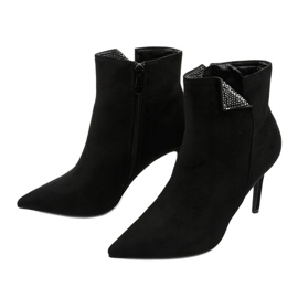 Botins pretos com lantejoulas Adrearene 2 Botins pretos com lantejoulas Adrearene 2