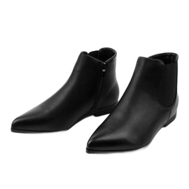 Botas Jodhpur pretas rasas com elástico Lagenaria preto 2 Botas Jodhpur pretas rasas com elástico Lagenaria preto 2