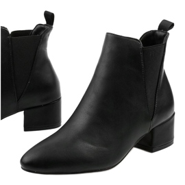 Botins pretos com elástico Lucency 1
