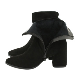 M.Daszyński Botas de camurça preta MR2025-10 preto 4