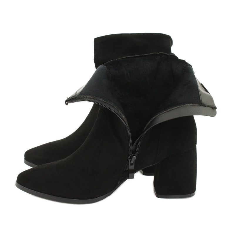 M.Daszyński Botas de camurça preta MR2025-10 preto 4